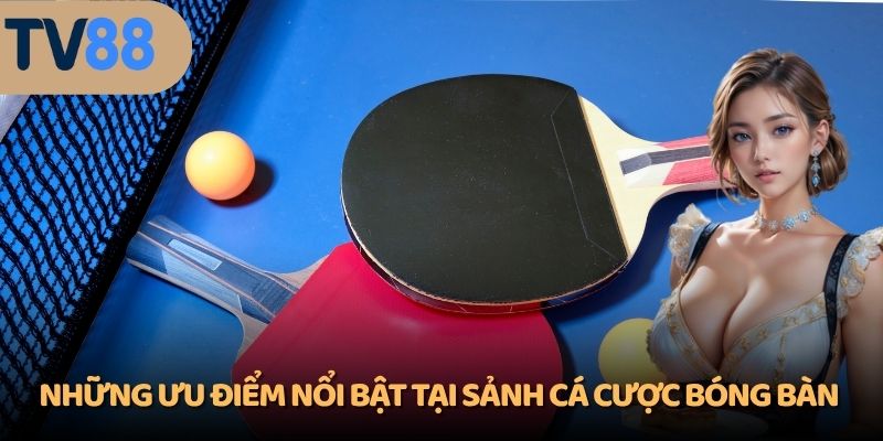 Những ưu điểm nổi bật tại sảnh cá cược Bóng bàn